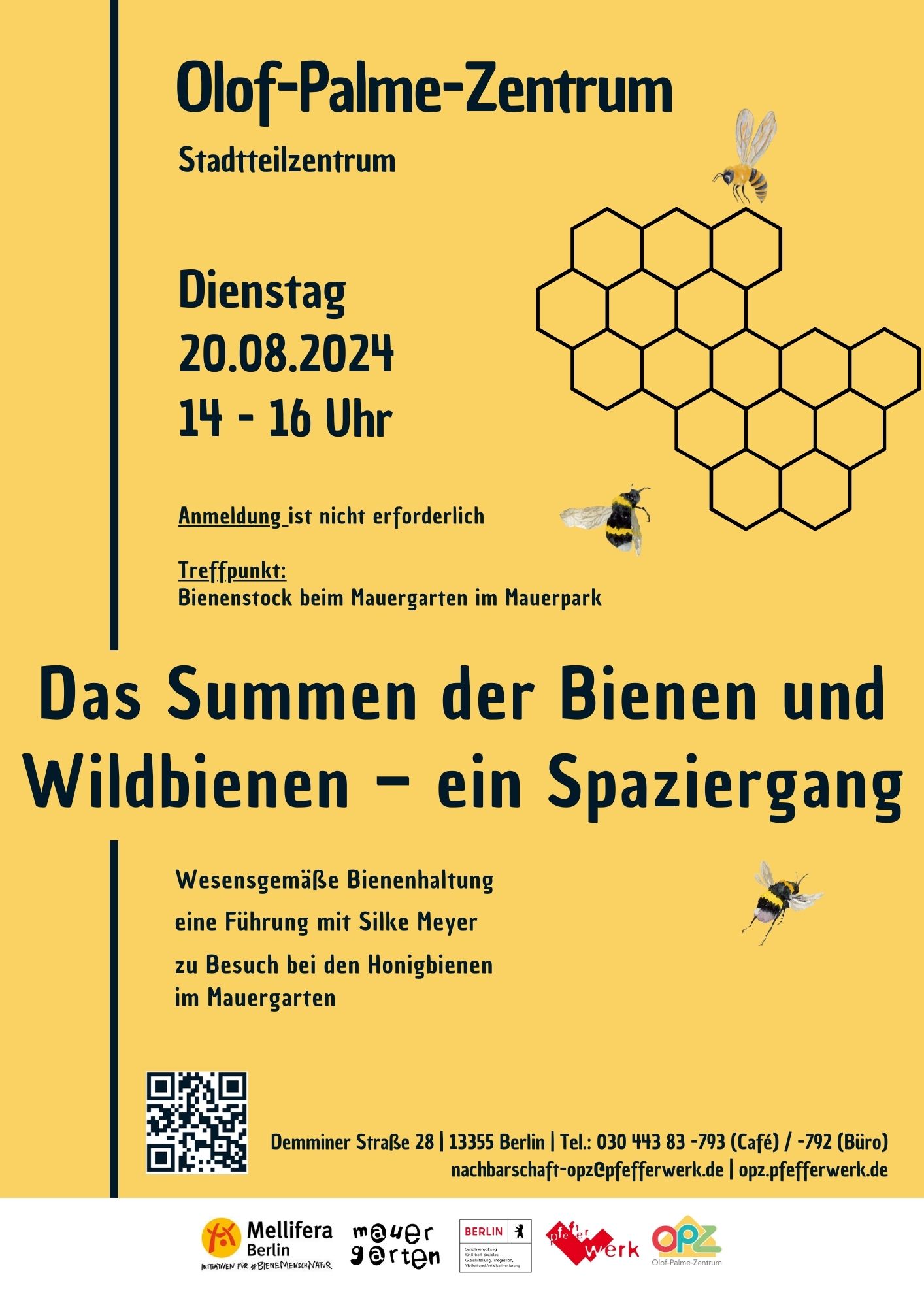 Plakat_Bienenführung am 20.08.2024