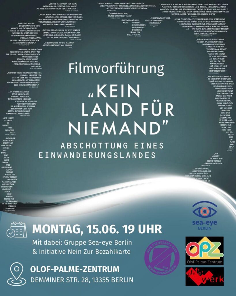 Plakat Veranstaltung